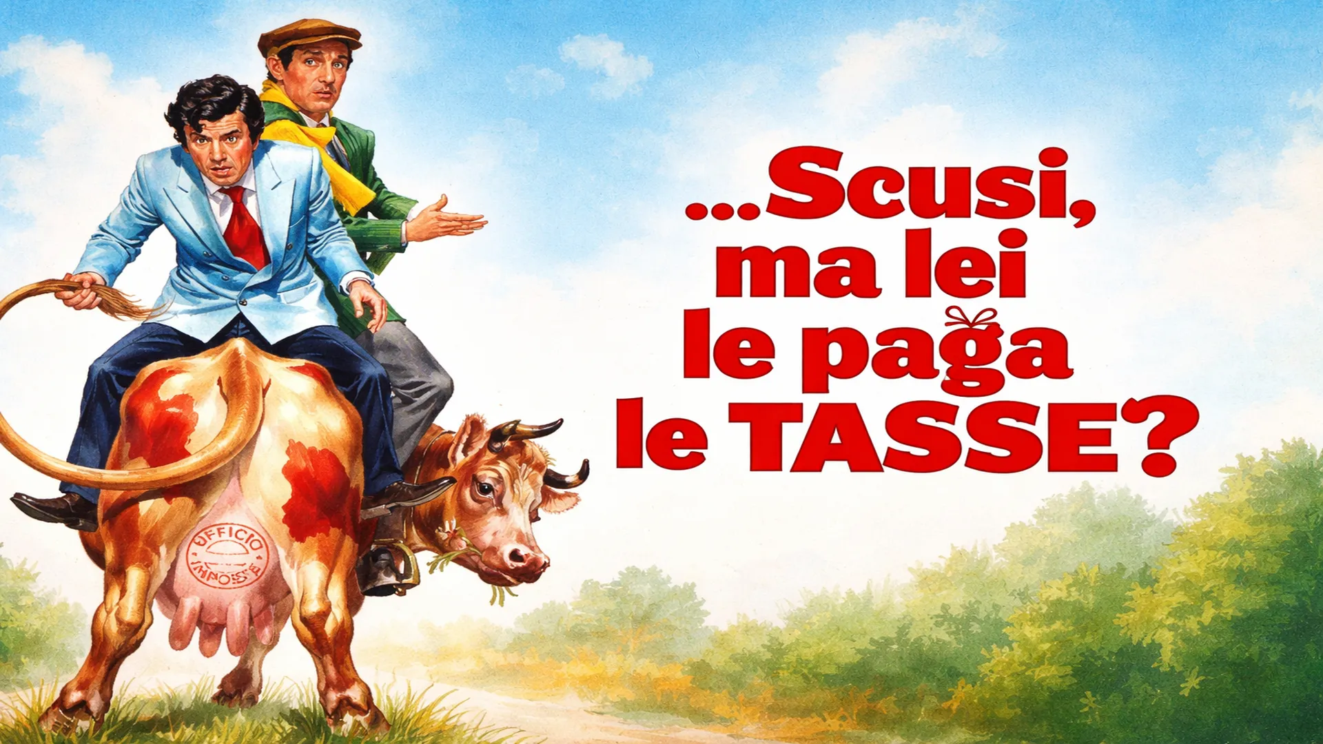 Scusi ma lei le paga le tasse - poster